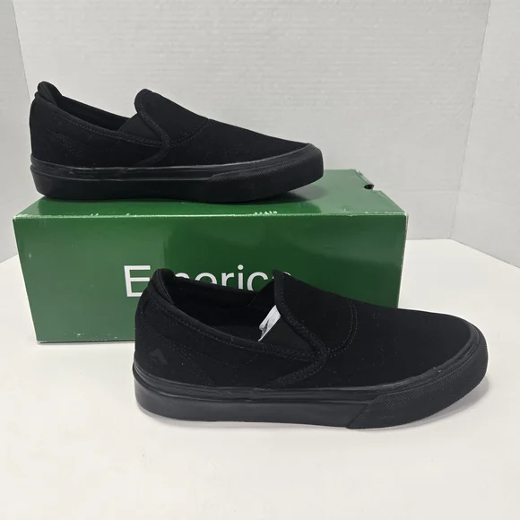 Emerica Wino G6 Slip-on Black Slip-On Sneakers Men's Size 6.5 Women's Size 8 - Picture 3 of 13